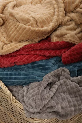 Waffle Coral Fleece Blanket, 180x200cm