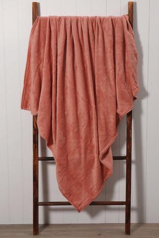 Embossed Coral Fleece Blanket, 125x150cm