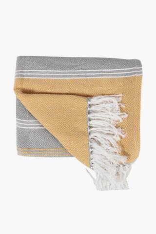 Textured Geometric Throw, 140x180cm