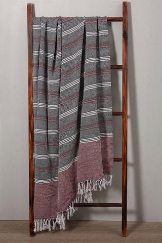 Geometric Cotton Throw, 140x180cm