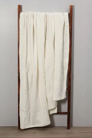 Matelasse Cotton Throw, 200x220cm