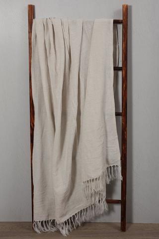 Polycotton Mingle Tassel Throw 140x180cm