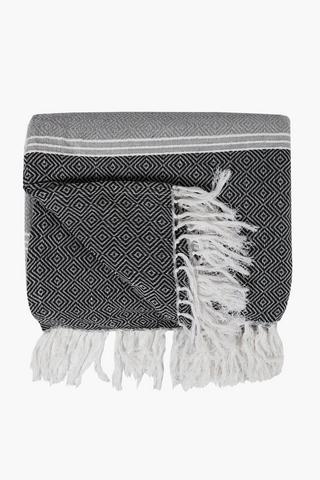Textured Geometric Throw, 140x180cm