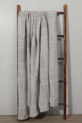 Cotton Hatching Patchwork Throw 180x220cm