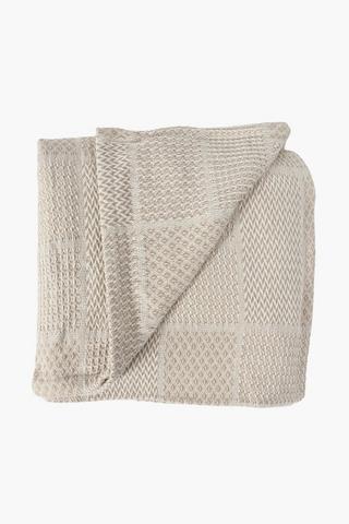 Hatching Patchwork Cotton Throw 180x220cm