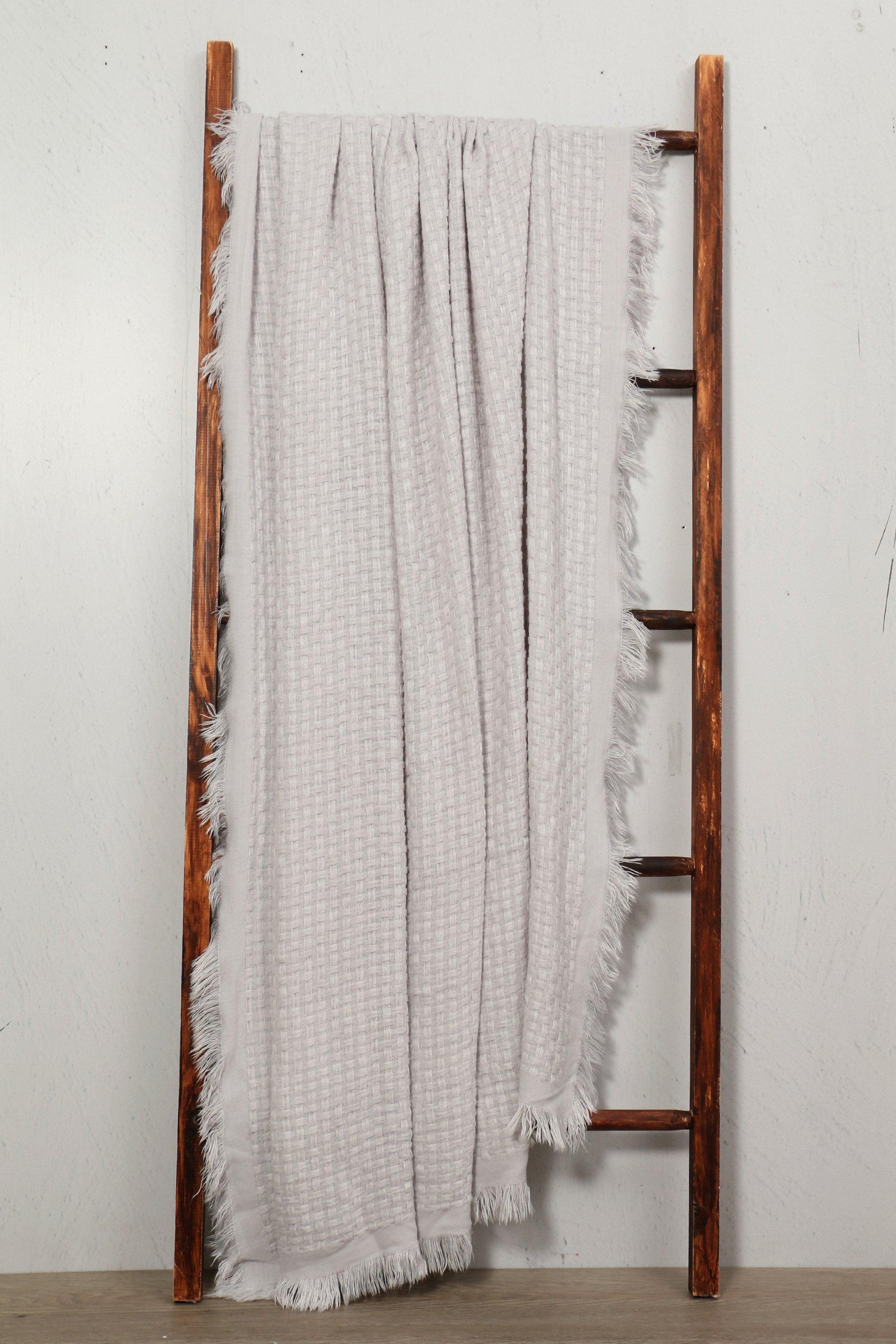 Waffle Throw in Clove main image 0