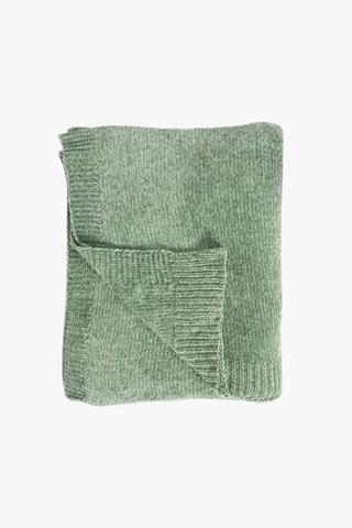 Knitted Chenille Throw 140x180cm