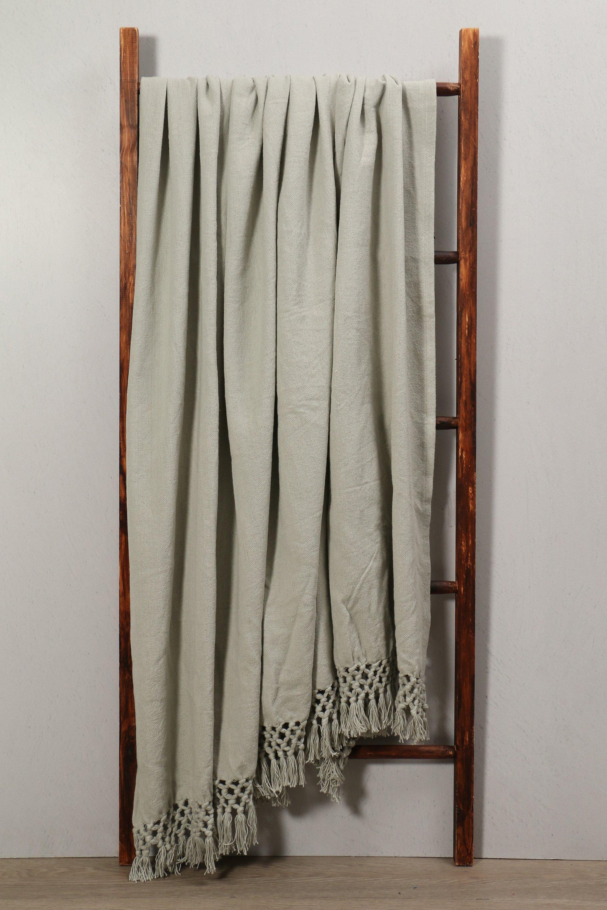 Macrame Cotton Throw,180x220cm