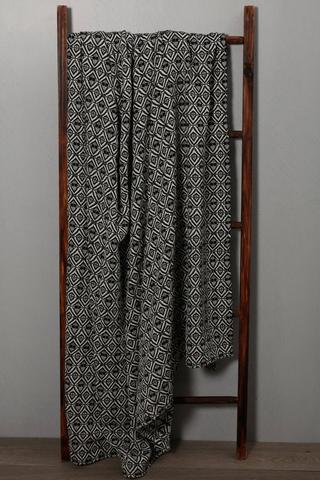 Hatch Jacquard Cotton Throw, 180x220cm