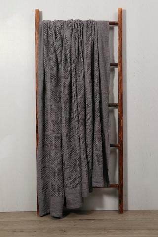 Hatching Two Tone Cotton Throw180x220cm