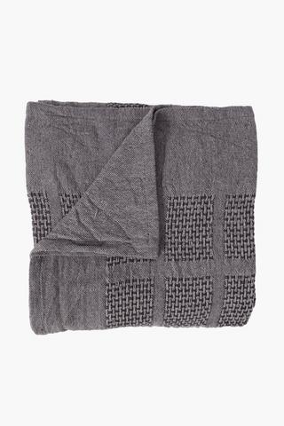 Hatching Two Tone Cotton Throw180x220cm
