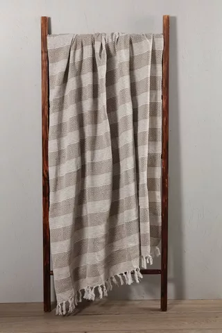Stripe Cotton Throw, 150x200cm
