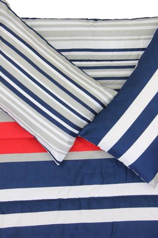 Printed Stripe Comforter Set