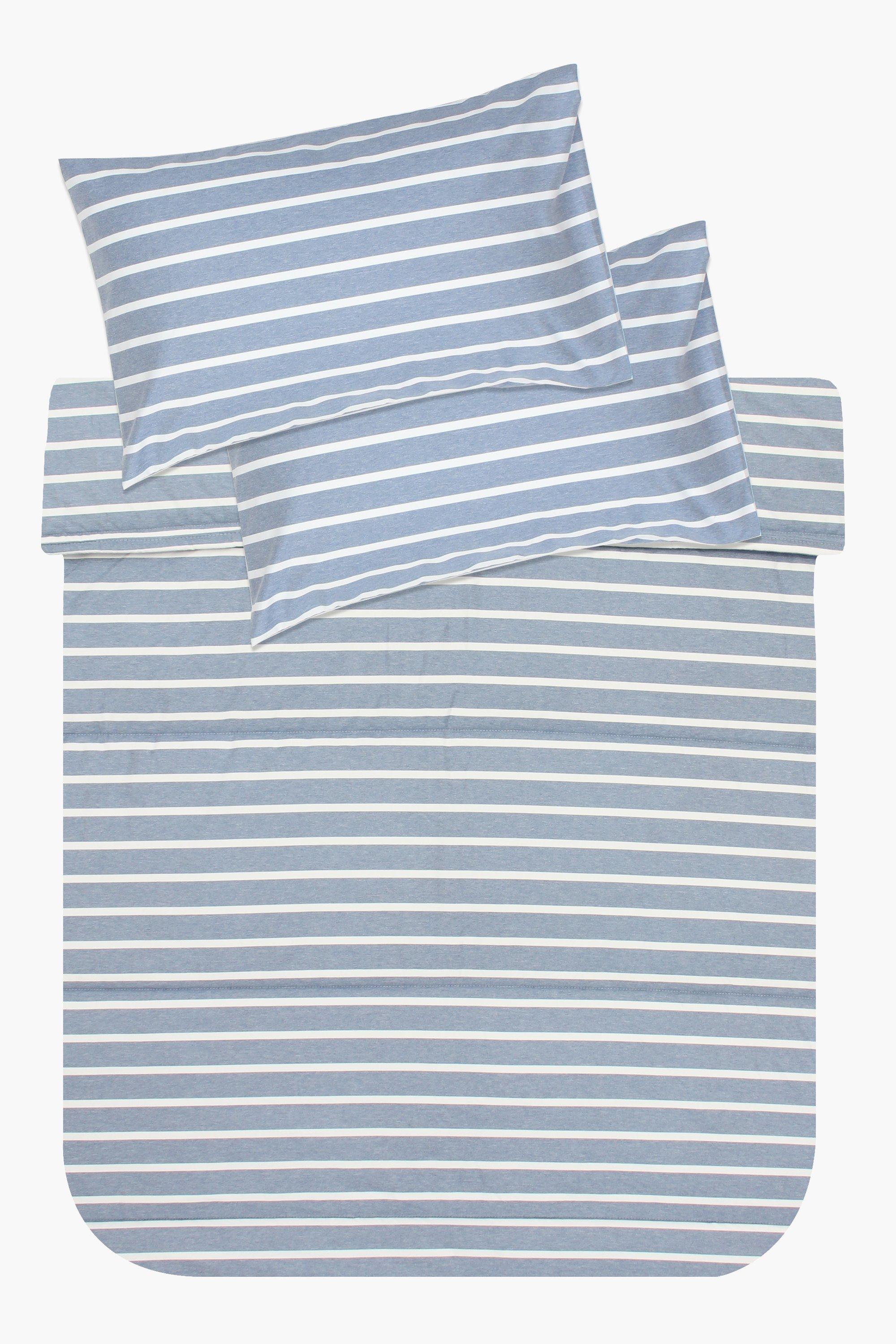 Microfibre Jersey Stripe Comforter Set