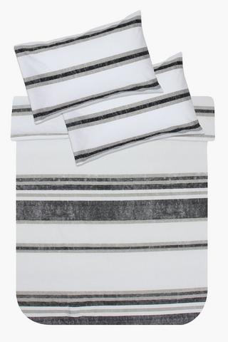 Polycotton Stripe Comforter Set