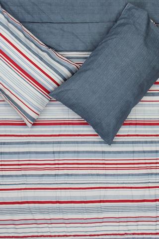 Microfibre Stripe Comforter Set