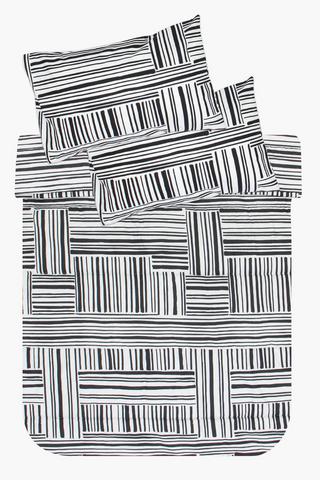 Microfibre Stripe Comforter Set