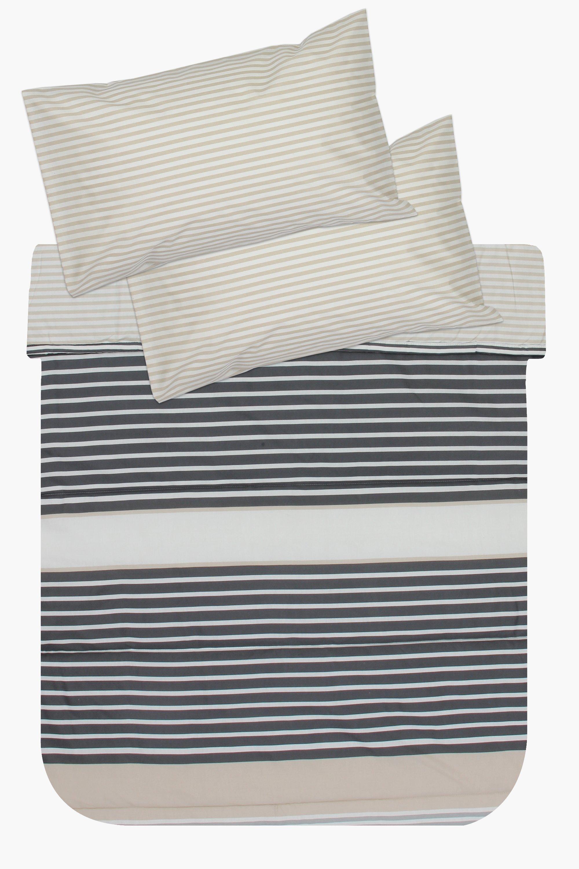 Polycotton Stripe Comforter Set