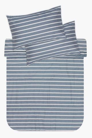 Printed Stripe Comforter Set
