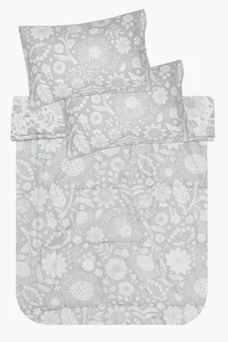 Microfibre Integrity Floral Comforter Set