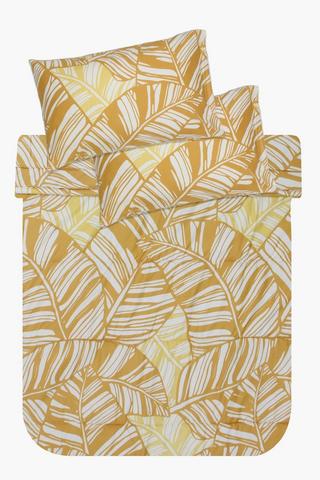 Microfibre Palm Leaf Comforter Set