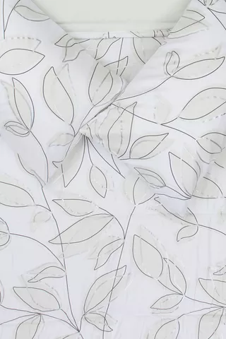 Microfibre Foil Leaf Comforter Set