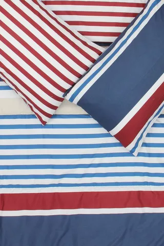 Microfibre Plain Dye Zinkwazi Stripe Comforter Set