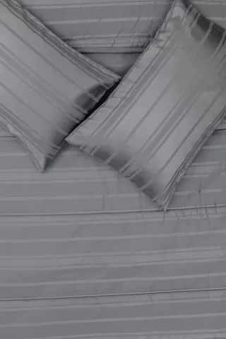Microfibre Satin Stripe Comforter Set