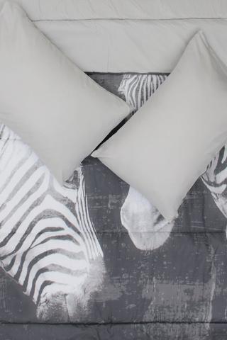 Photographic Zebra Comforter Set