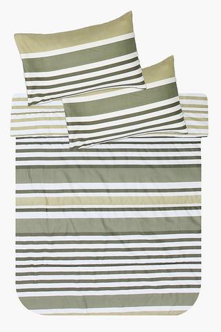 Microfibre Classic Stripe Comforter Set