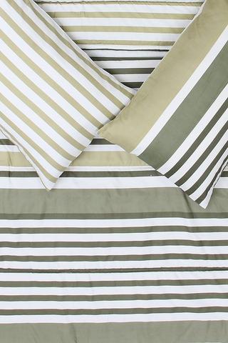 Microfibre Classic Stripe Comforter Set