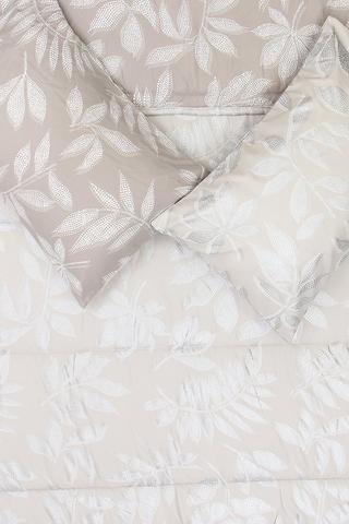 Microfibre Twill Foil Leaf Comforter Set