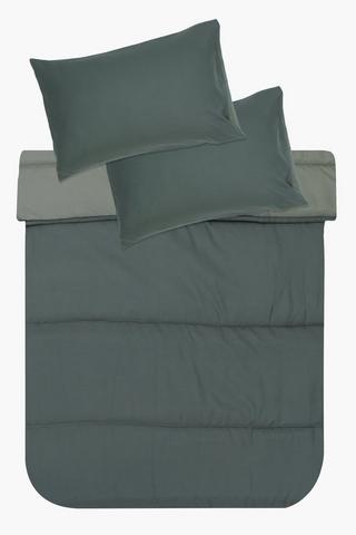 Microfibre Woven Plain Comforter Set