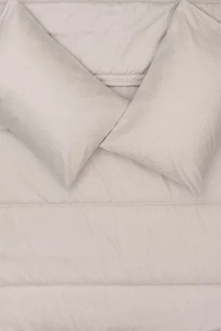 Soft Touch Embossed Hatching Comforter Set