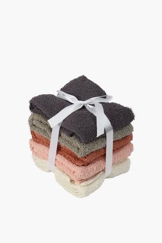 5 Pack Earth Midtones Face Cloth
