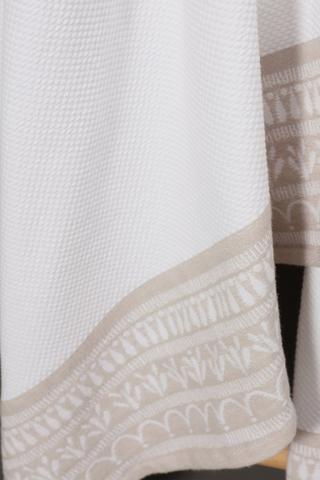 Jacquard Text Linen Border Towel