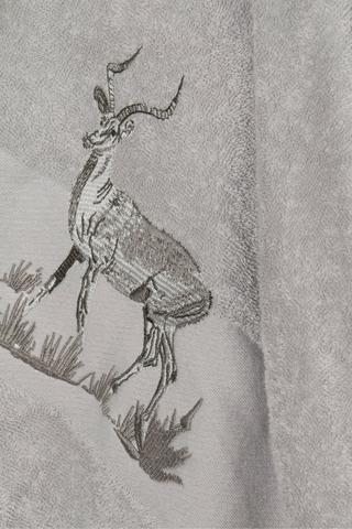 Cotton Embellished Gemsbok Border Towel