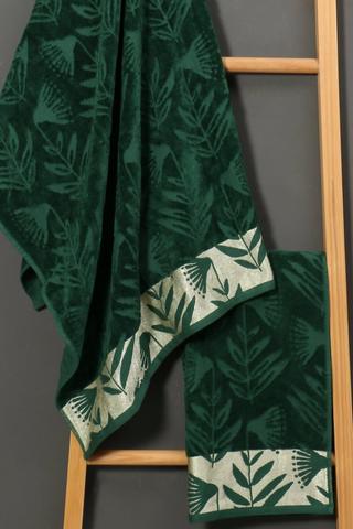 Cotton Jacquard Botanical Towel