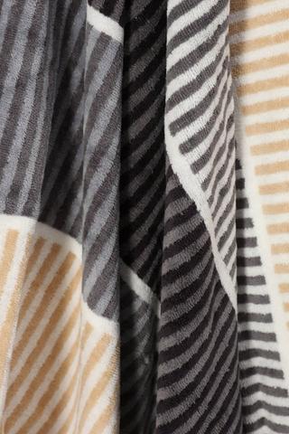 Dobby Multi Stripe Border Towel