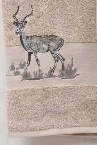 Embroidered Classic Africa Border Towel
