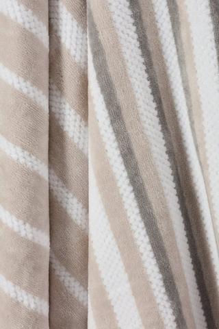 Dobby Textured Stripe Border Towel