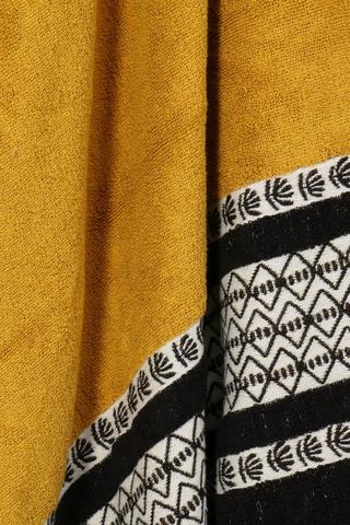 Cotton Jacquard Floral Border Towel