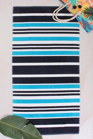 Nautical Stripe Beach Towel