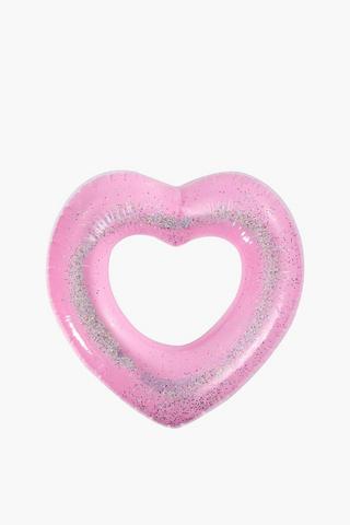 Heart Glitter Pool Float