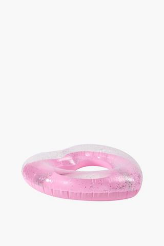 Heart Glitter Pool Float