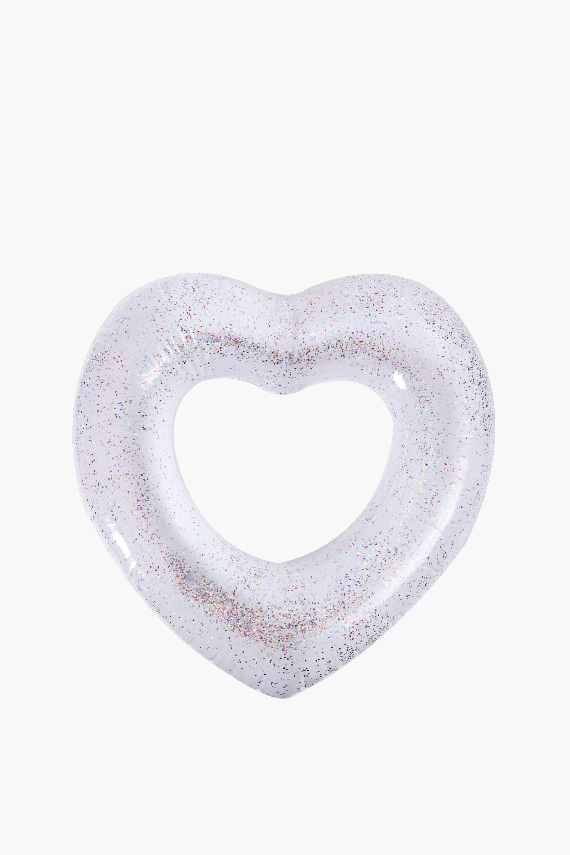 Heart Glitter Pool Float