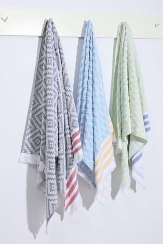 Cotton Hamman Jacquard Beach Towel 85x160CM
