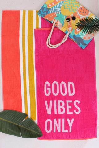 2 Pack Good Vibes Towel Combo