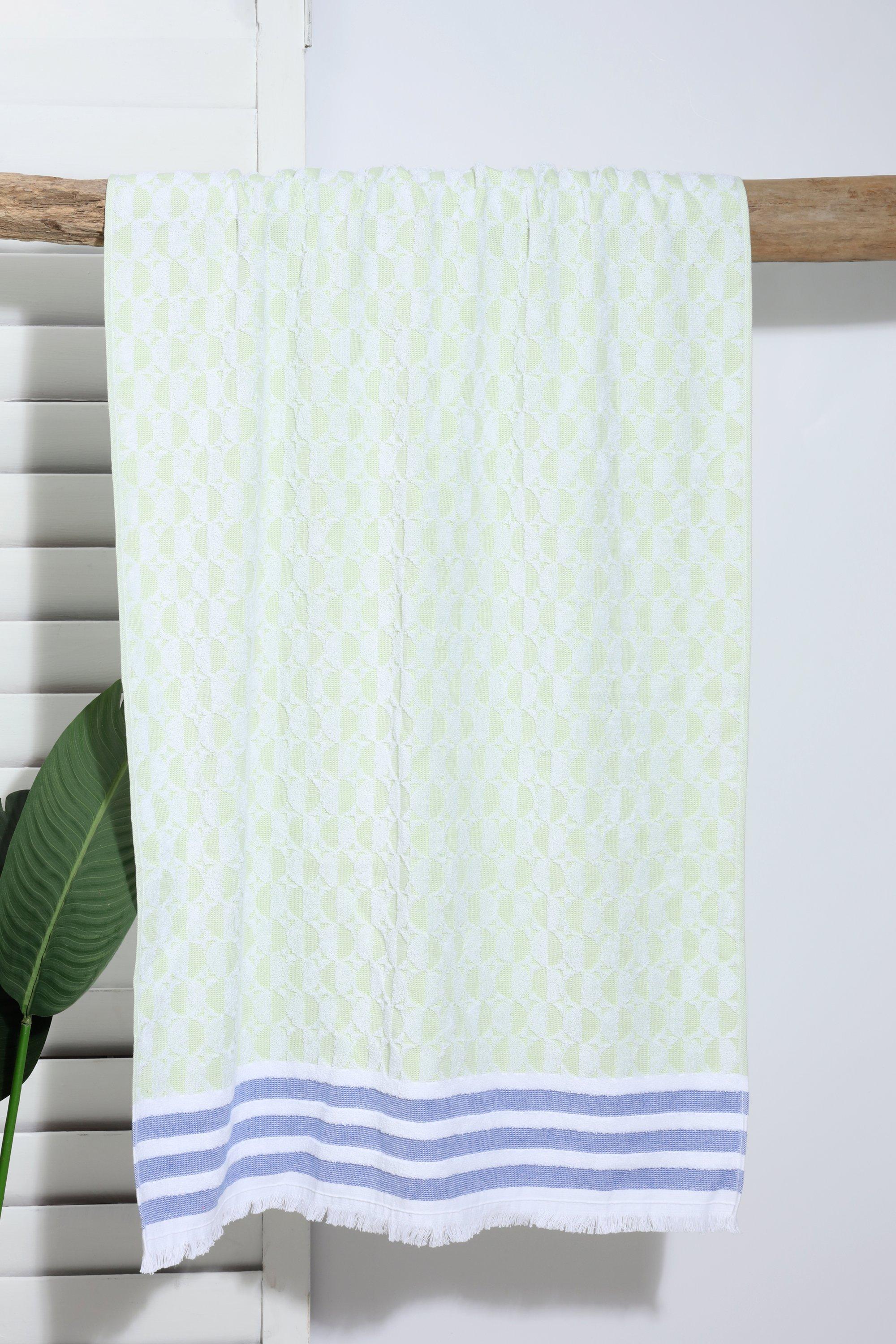 thumbnail image 2 of Birgie Hamam Cotton Peshtemal Towel - 90x180 Cm Beach Or Spa Towel - Quick Dry, Soft, Striped - OEKO-TEX 2 of 6