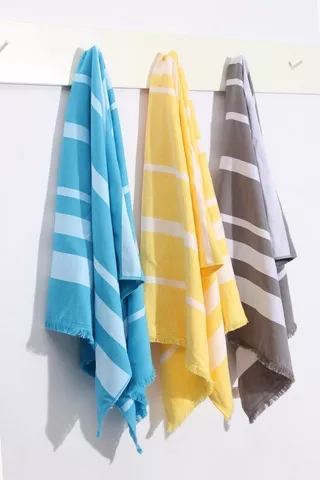 Cotton Hamman Stripe Beach Towel 85x160CM